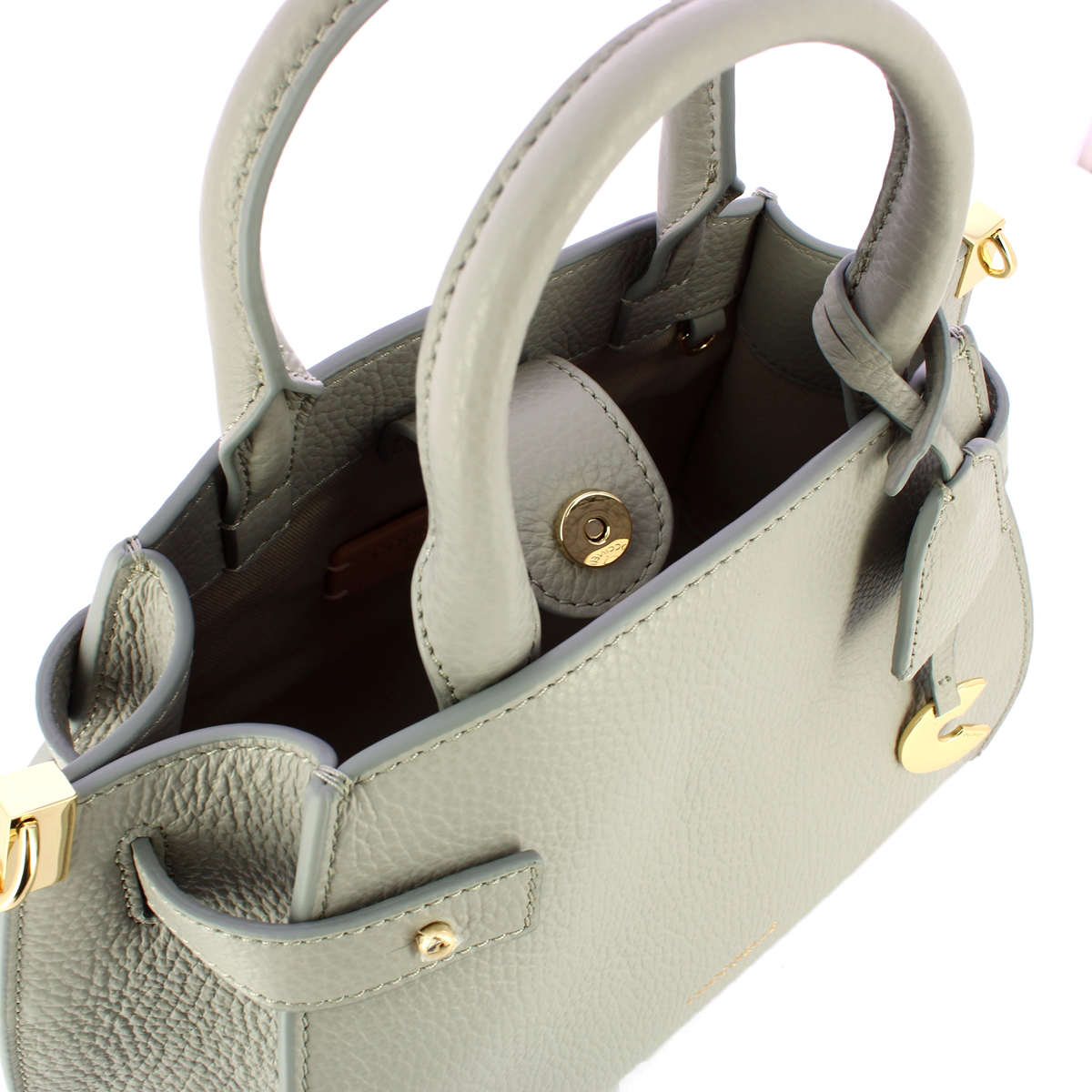 Coccinelle Borsa a mano Kliche Small Light Grey - 5