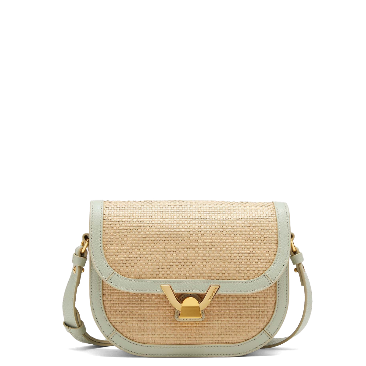 Coccinelle Borsa a tracolla Dew Straw Small Celadon Green - 1