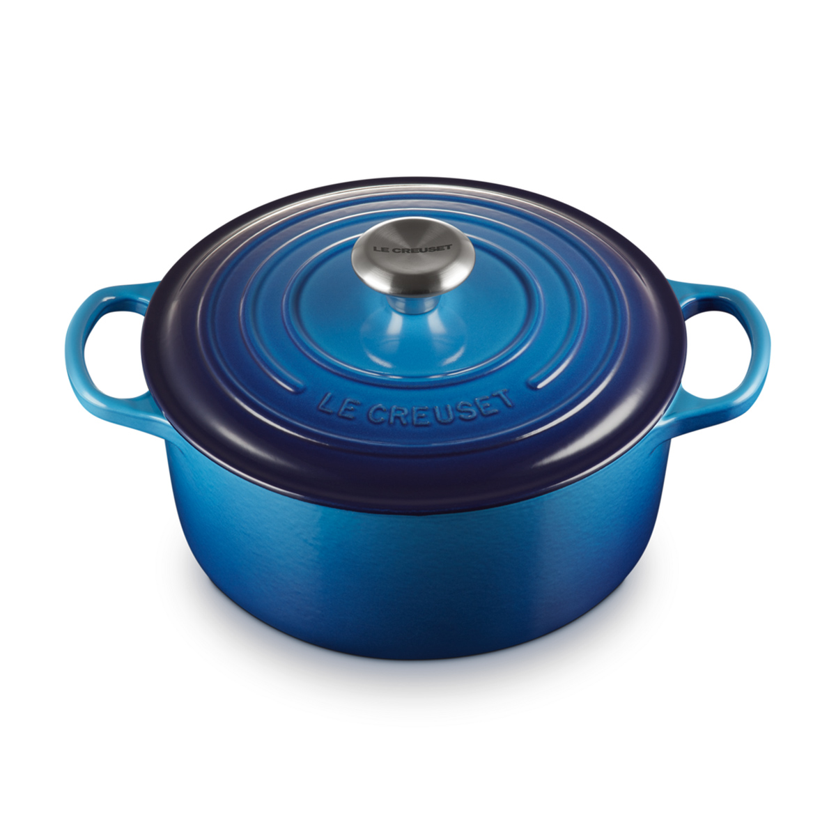 Le Creuset Cocotte Rotonda Evolution 24 cm Azure Blu - 2