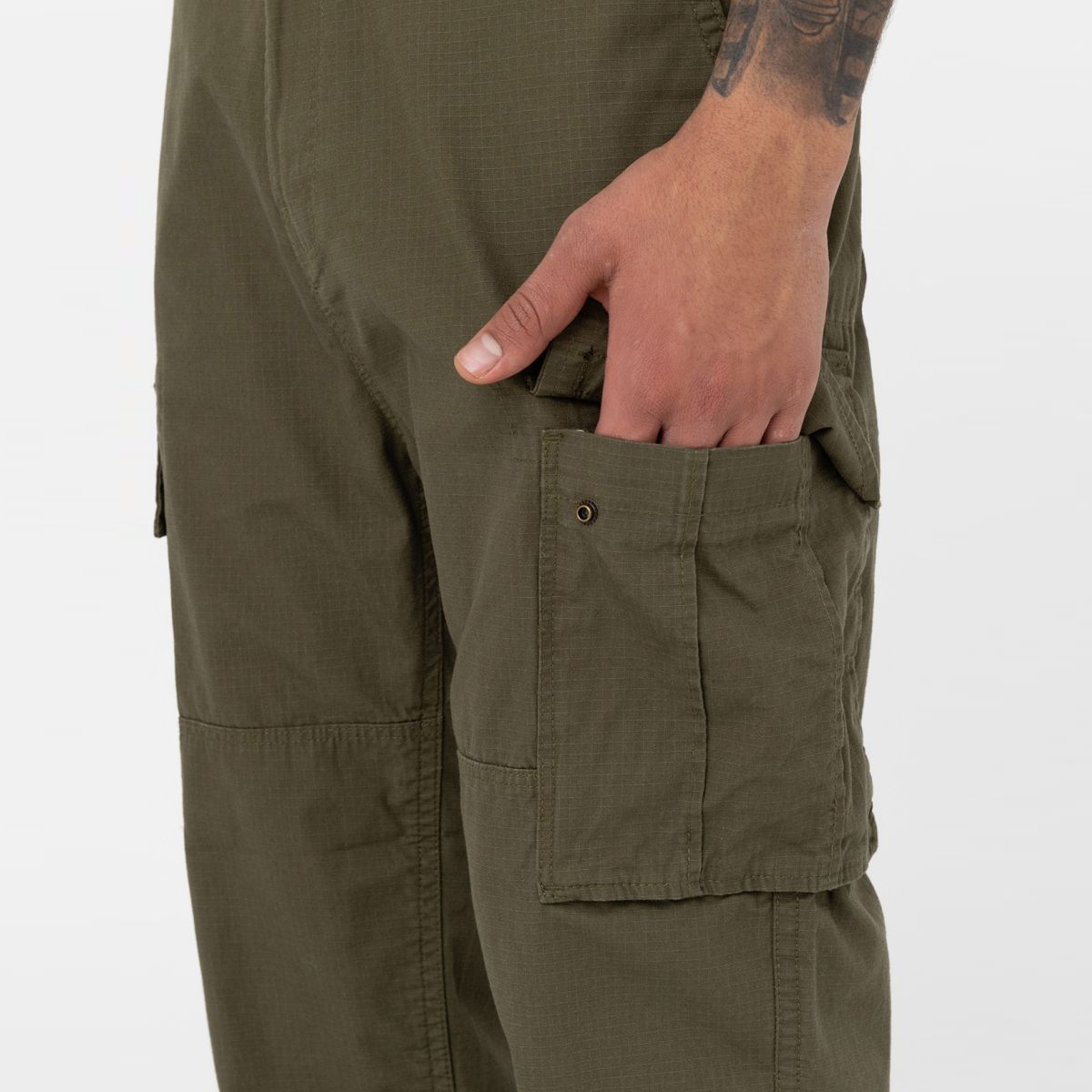 Dickies Pantaloni Cargo Eagle Bend Military Green - 8