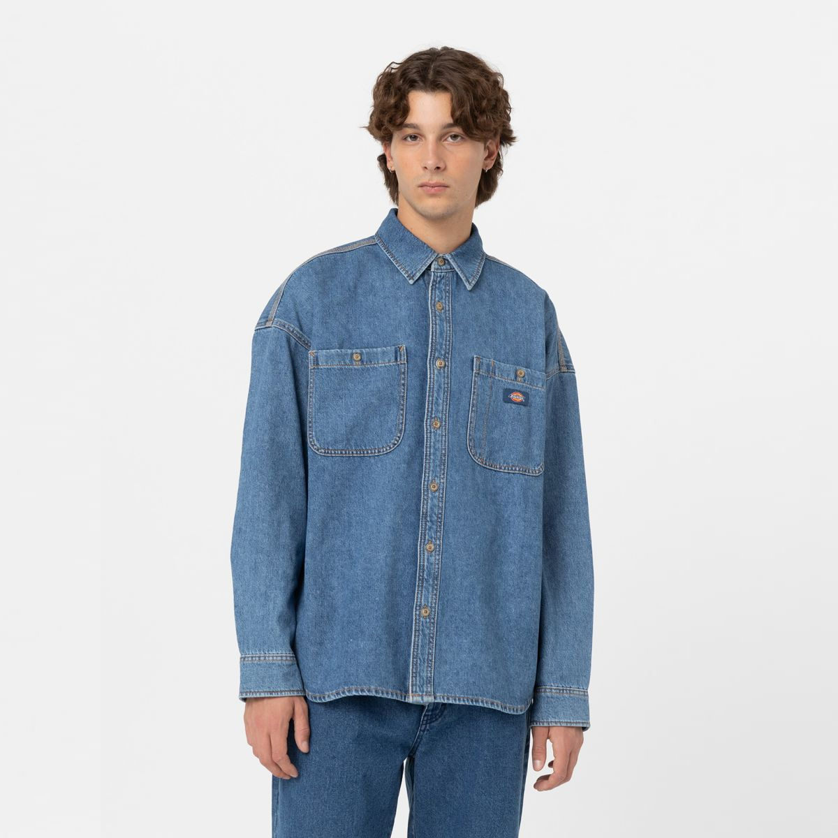 DCKS Camicia di Jeans Houston Classic Blue - 1