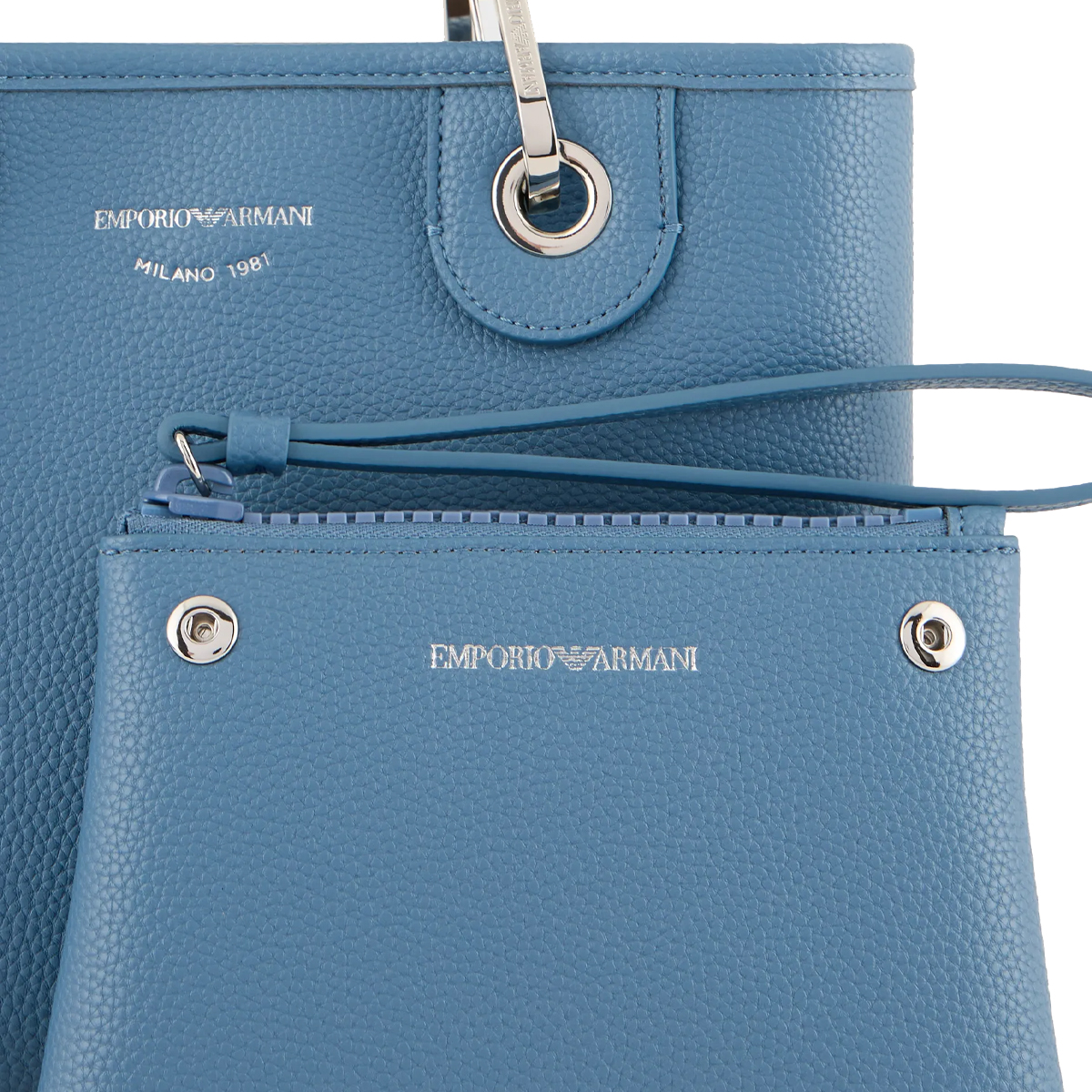 Emporio Armani Borsa a mano MyEA Small Denim Cipria - 4