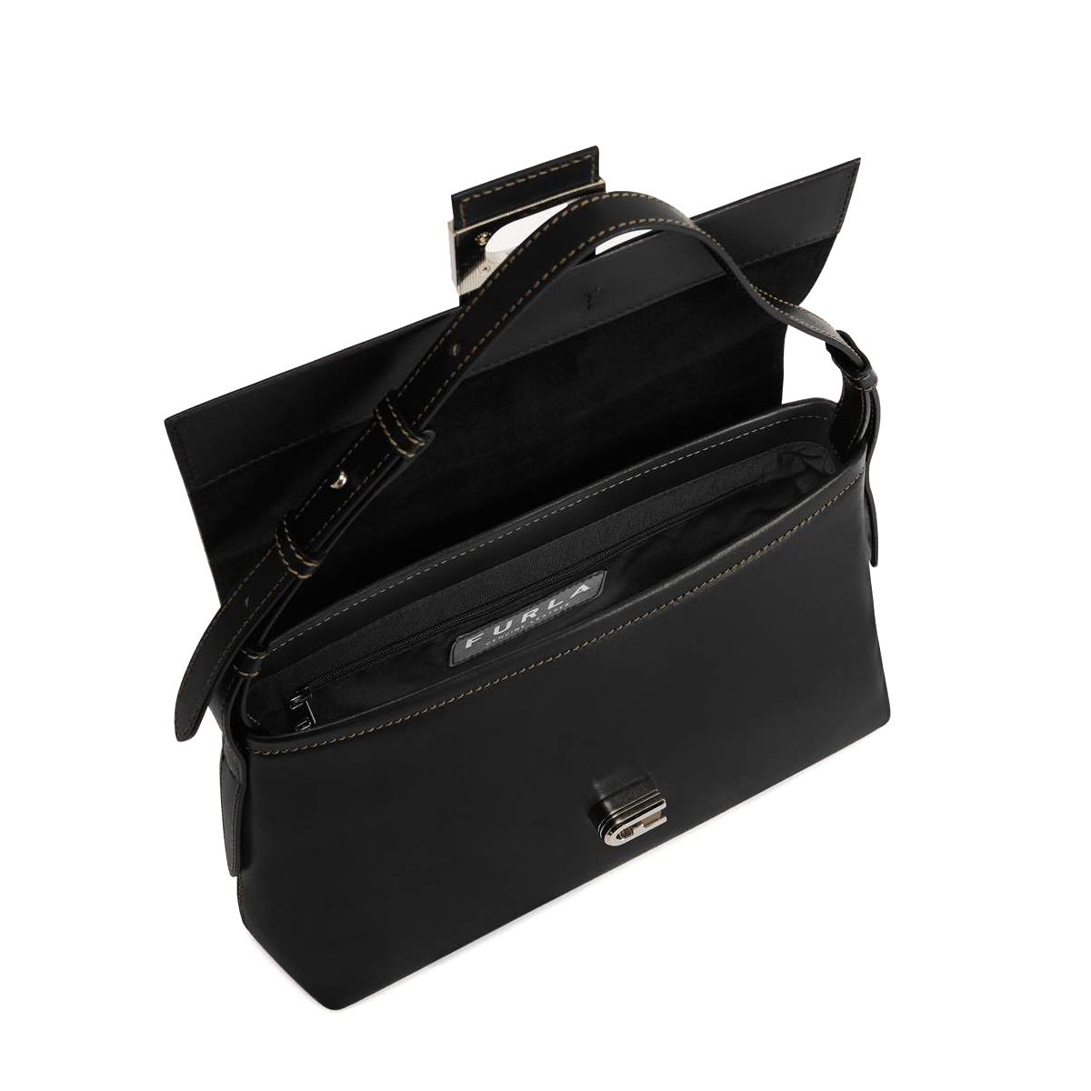 Furla Borsa a spalla Charlotte M Nero - 4