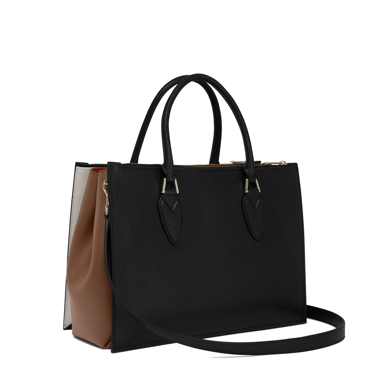 Furla Borsa a mano Magnolia M Nero Ciliegie Perla - 3