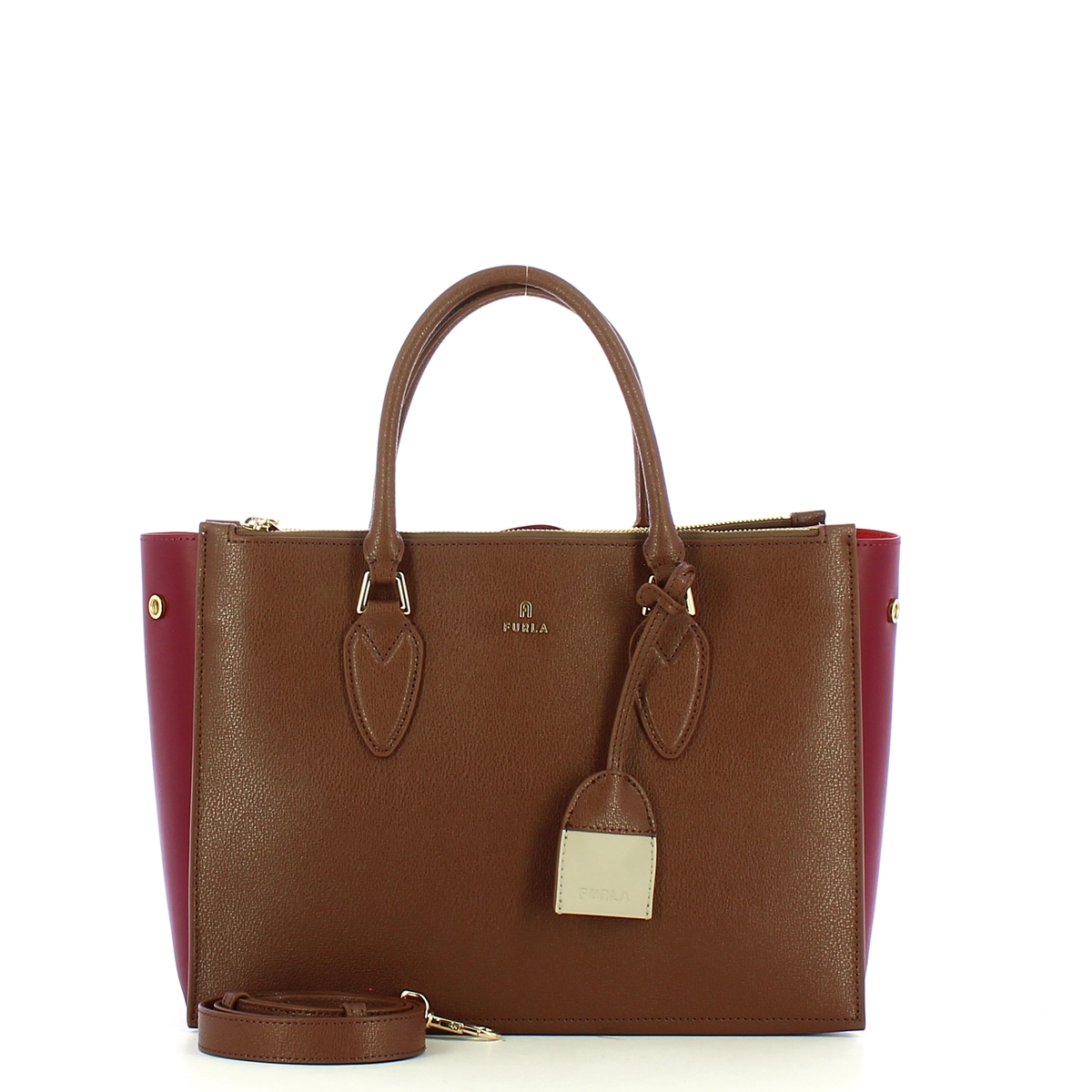 Furla Borsa a mano Magnolia M Praline Ciliegie Marmo - 4