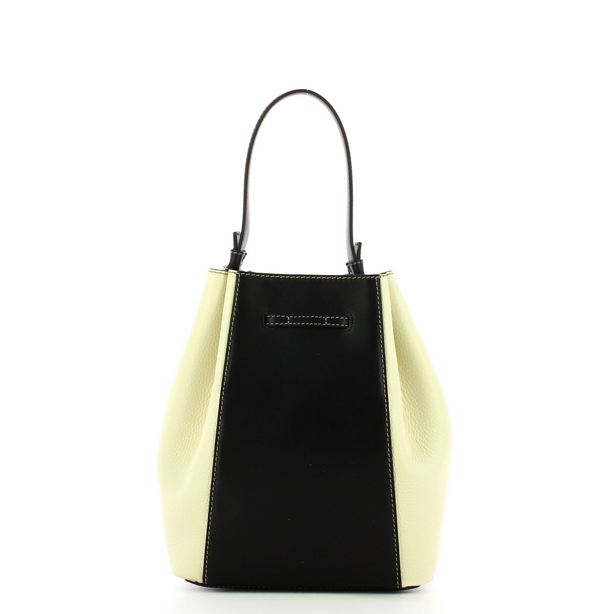 Furla Secchiello Miastella S Nero White Cotton - 3