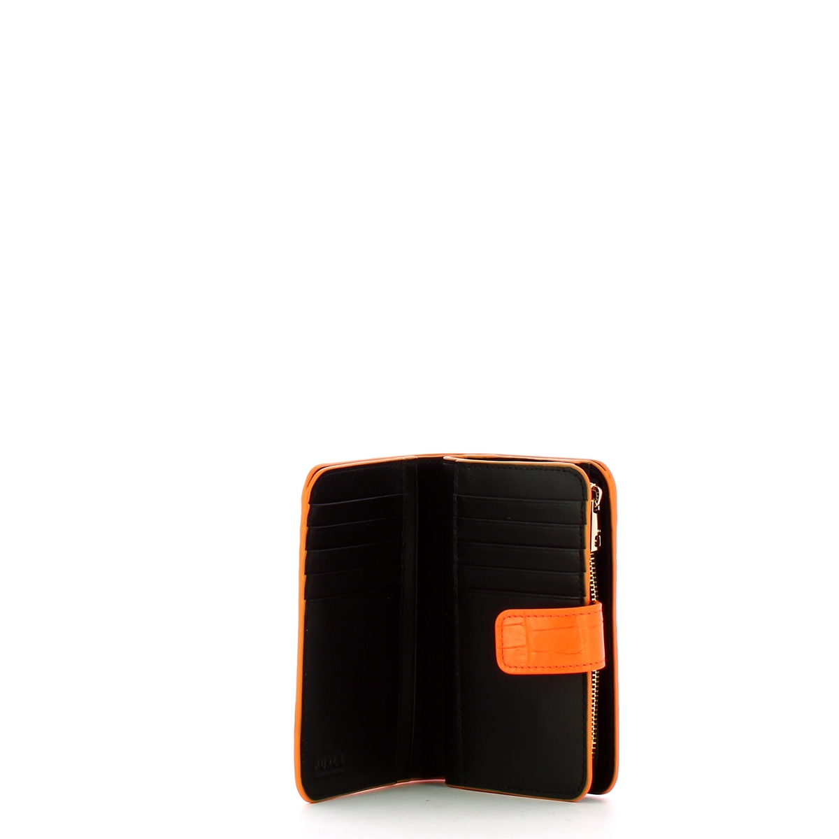 Furla Portafoglio Babylon M stampa cocco Arancio Fluorescente - 3