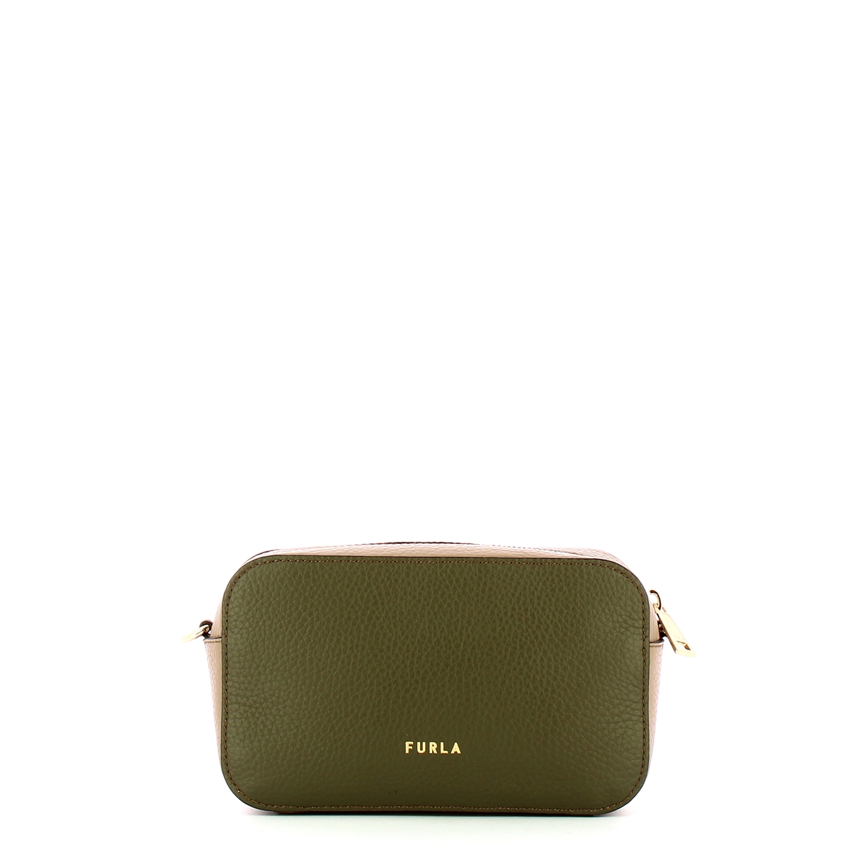 Furla Mini Borsa a bandoliera Primula Colorblock Salvia Greige Cognac - 3