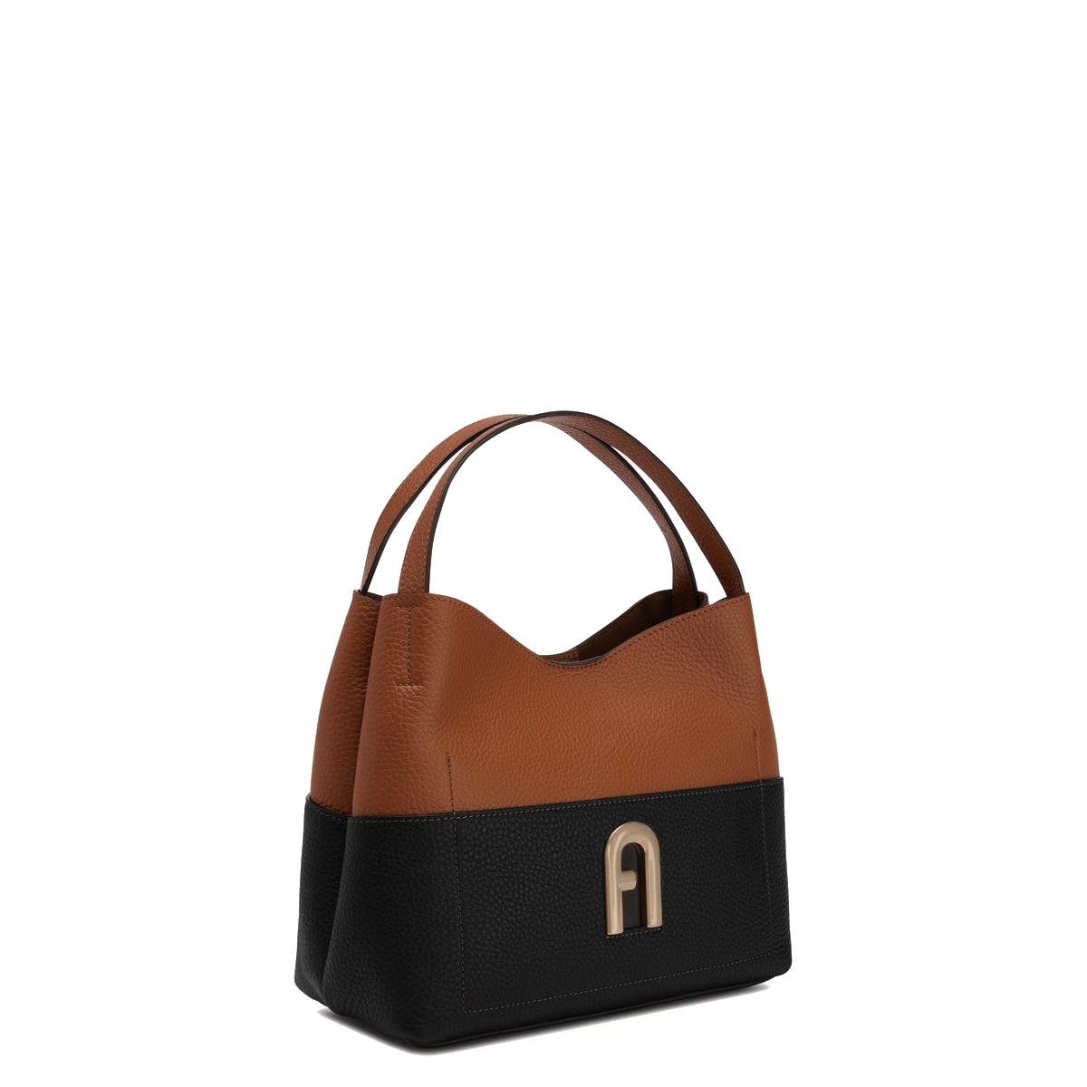 Furla Borsa a mano Primula S Nero Cognac - 2