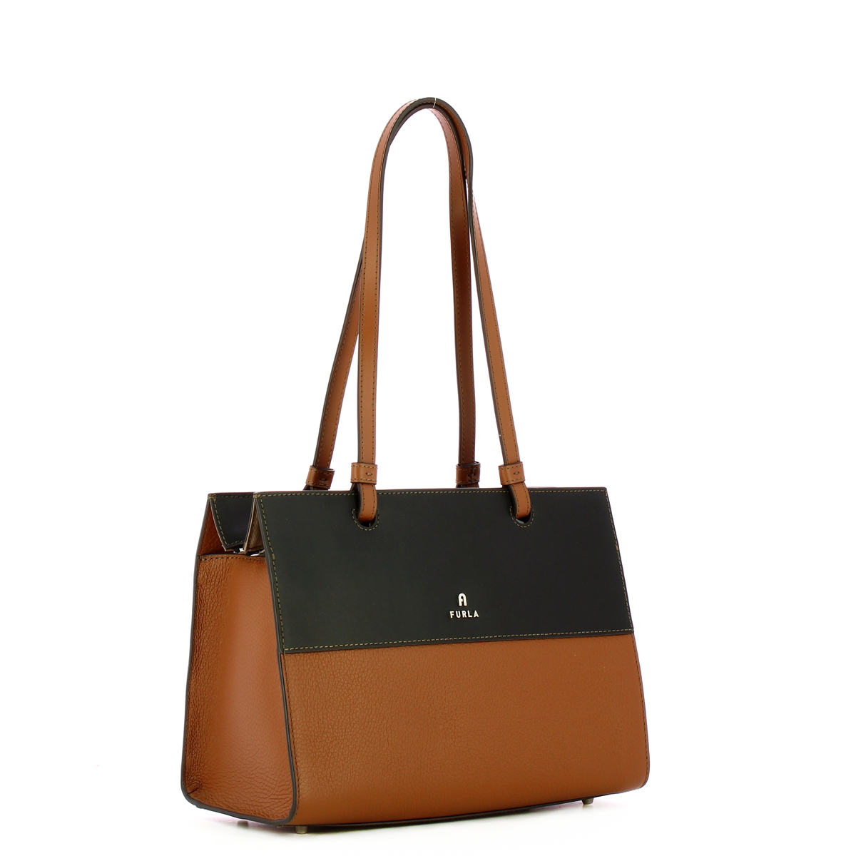 Furla Borsa a spalla Varsity M Cognac Nero - 2