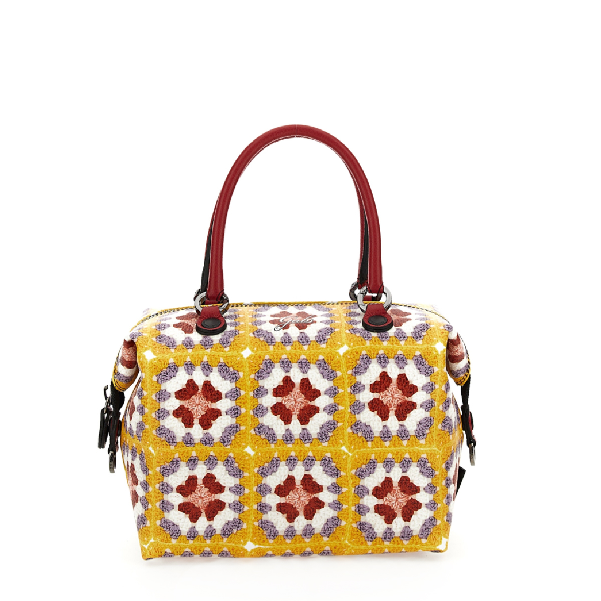 Gabs Borsa G3 Plus M Granny Square Giallo Viola Bianco Rosso - 5