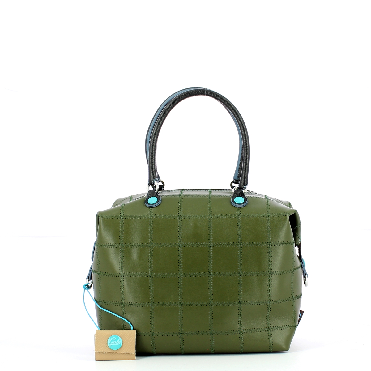 Gabs Borsa G43 L Patchwork in pelle opaca Celadon - 6