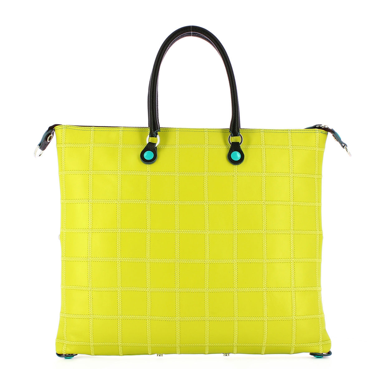 Gabs Borsa G43 L Patchwork in pelle opaca Pistacchio - 3