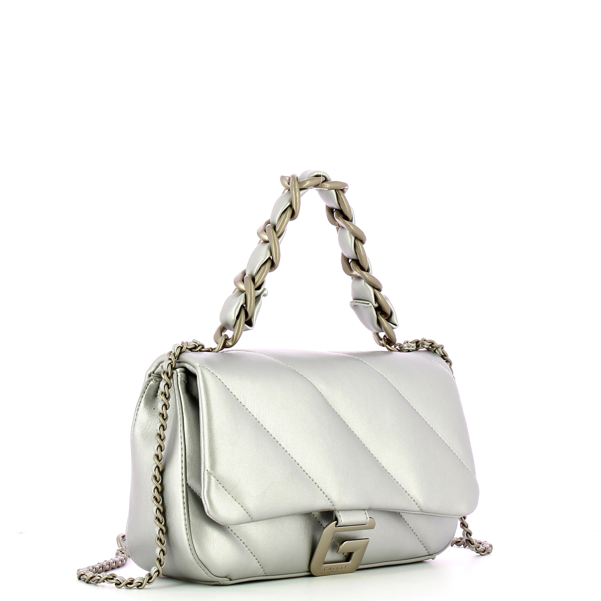 Gaëlle Borsa a mano in satin Argento - 2