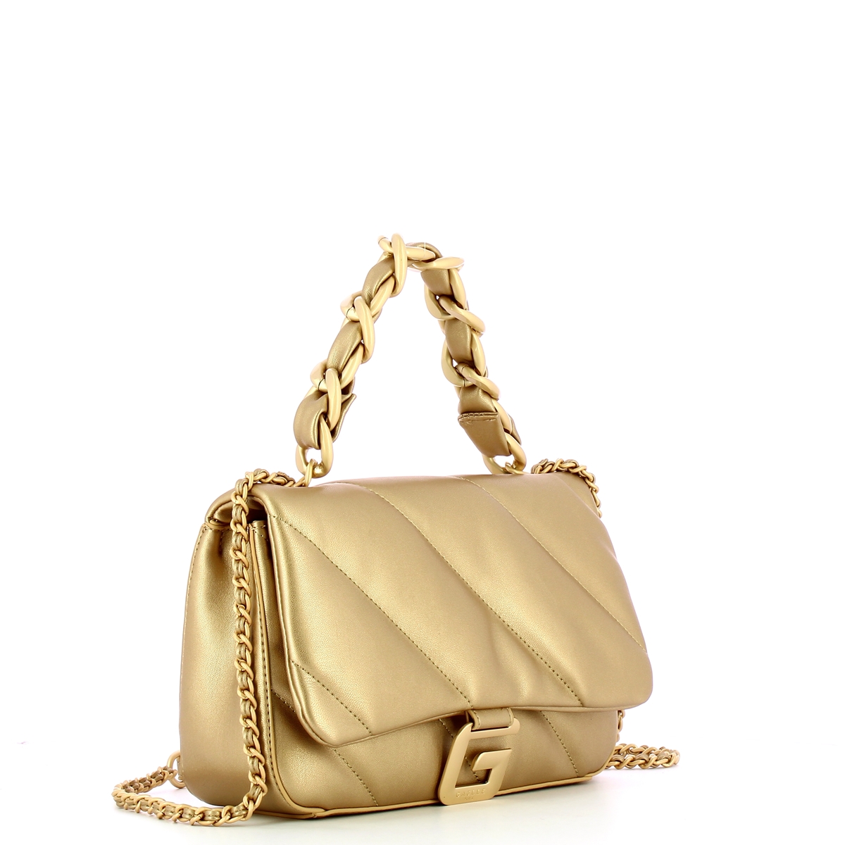 Gaëlle Borsa a mano in satin Oro - 2