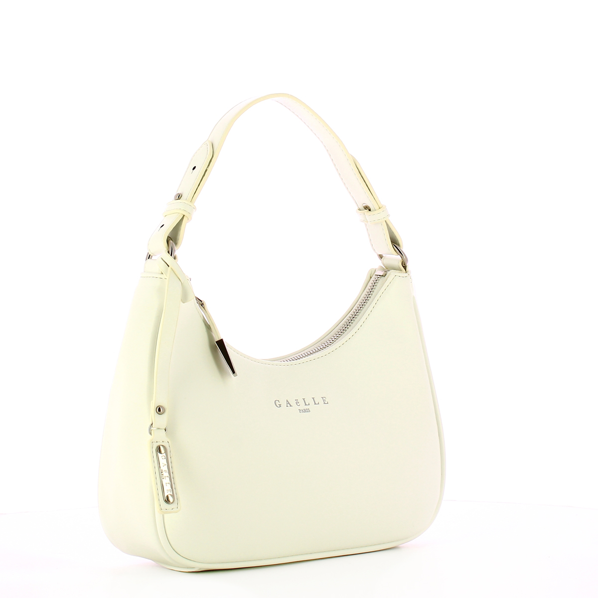 Gaëlle Hob Bag in similpelle liscia Bianco - 2