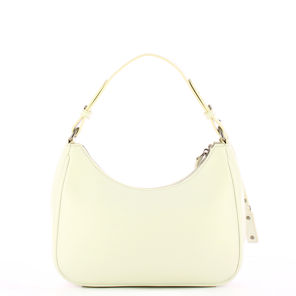 Gaëlle Hob Bag in similpelle liscia Bianco - 3