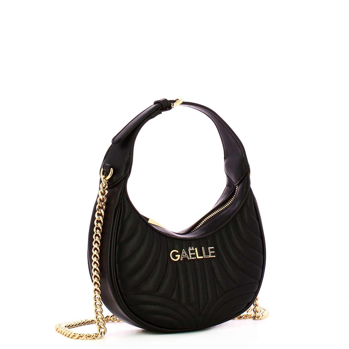 Gaëlle Mini Hobo Bag matelassè Nero - 2