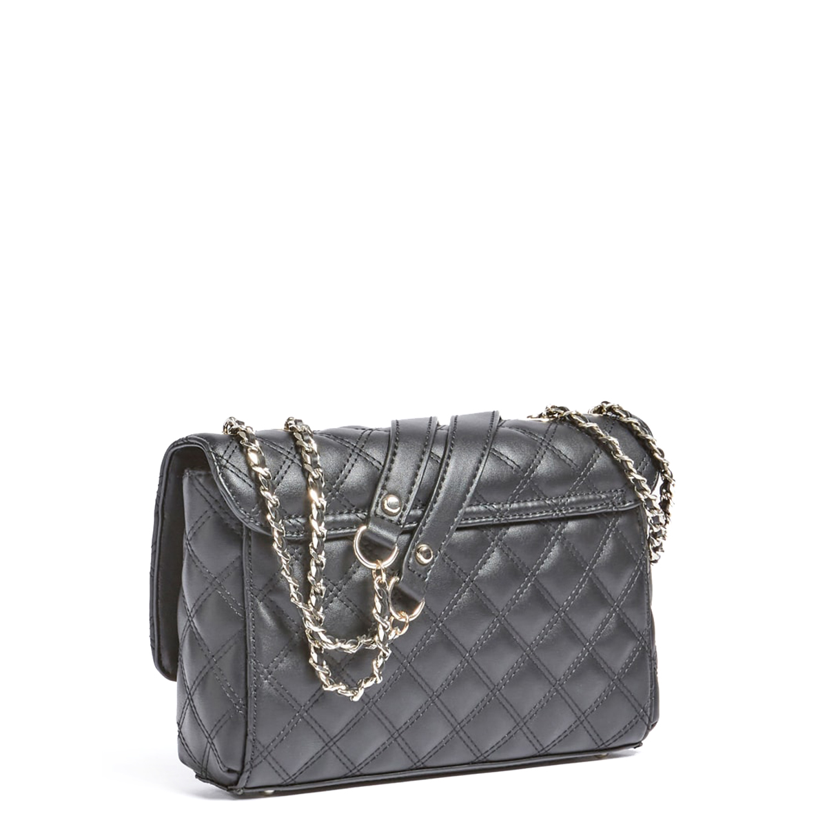 Guess Borsa a spalla convertibile Cessily trapuntata Black - 2