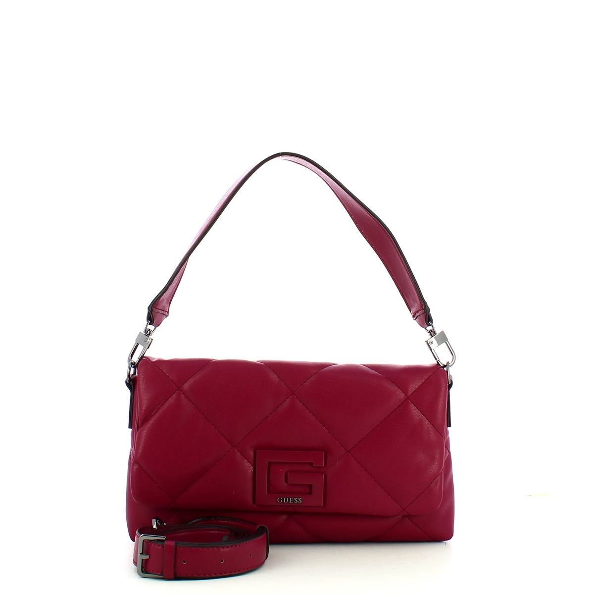 Guess Borsa a spalla Brightside trapuntata Plum - 4