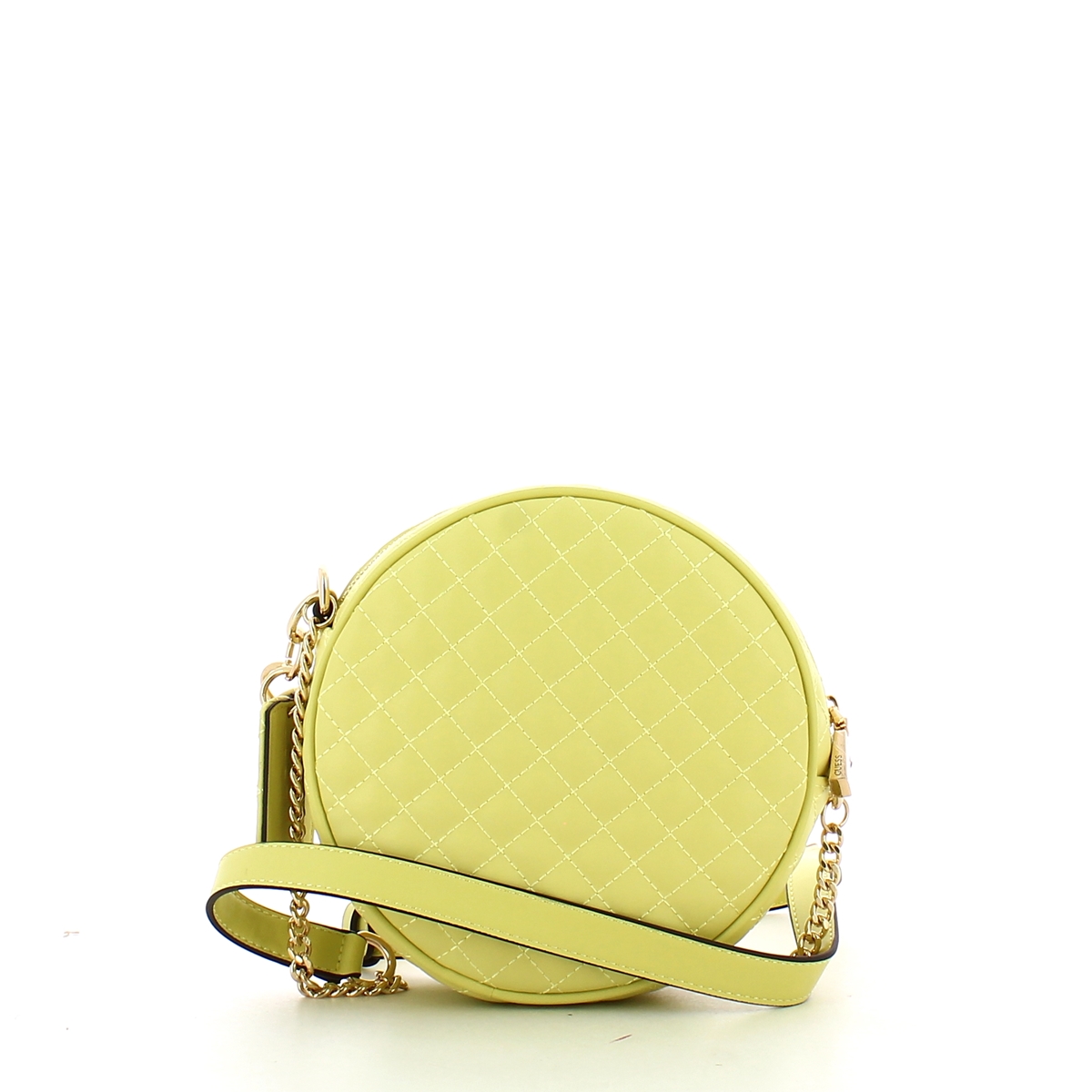 Guess Borsa a tracolla tonda Rue Rose Light Lime con borchie - 3