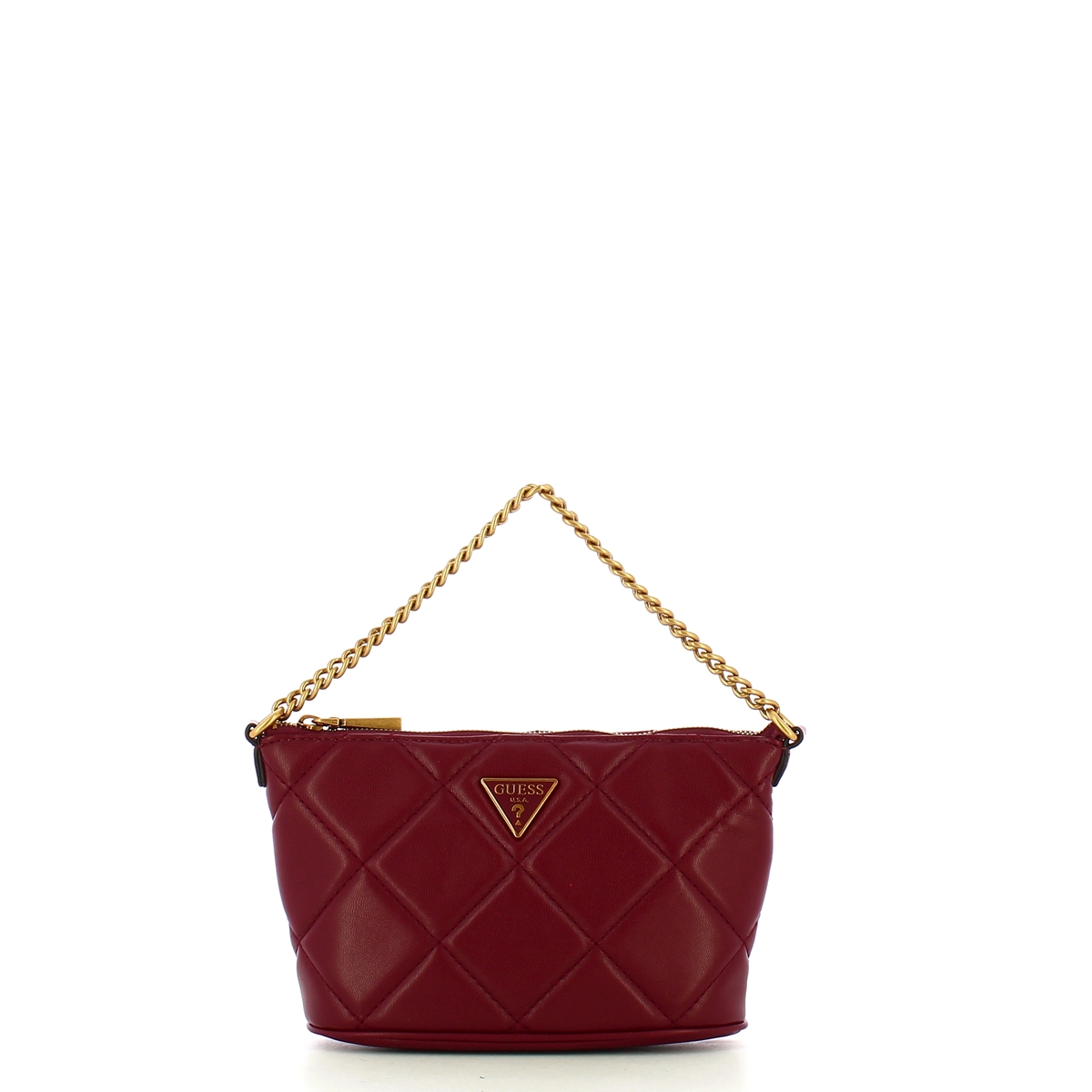 Guess Borsa a spalla trapuntata Cessily Merlot - 4