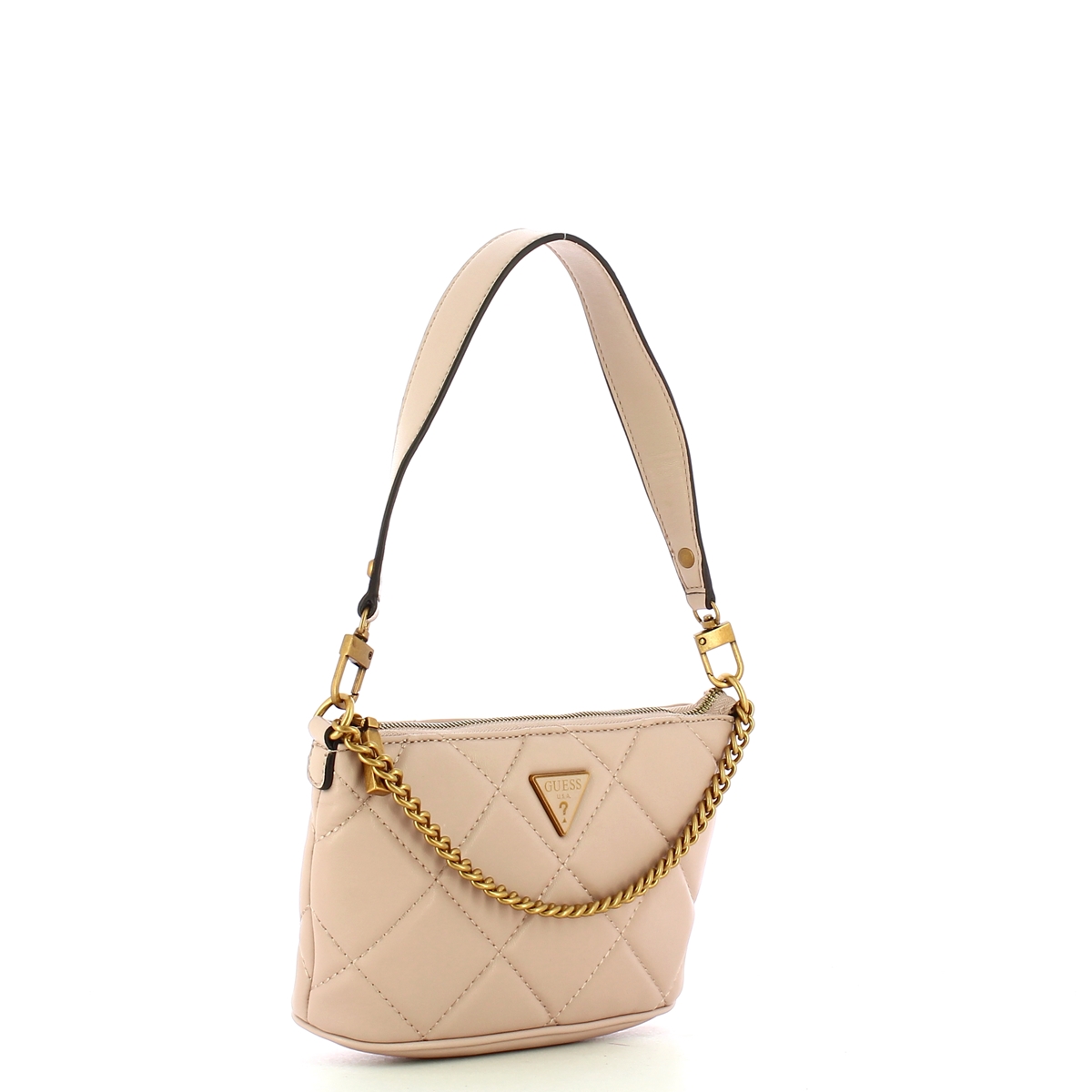 Guess Borsa a spalla trapuntata Cessily Nude - 2