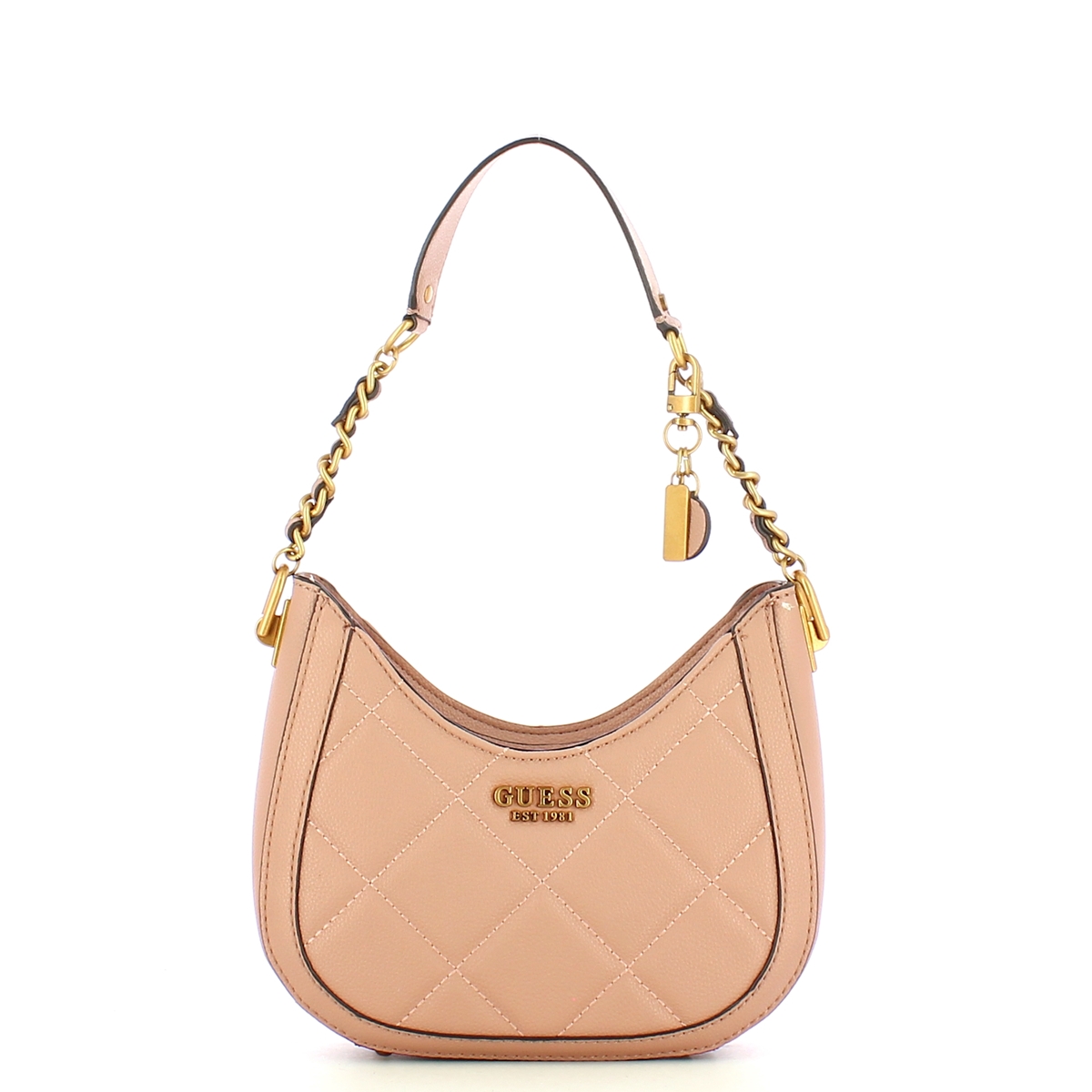 Guess Mini Hobo Bag trapuntata Abey Rosewood - 1