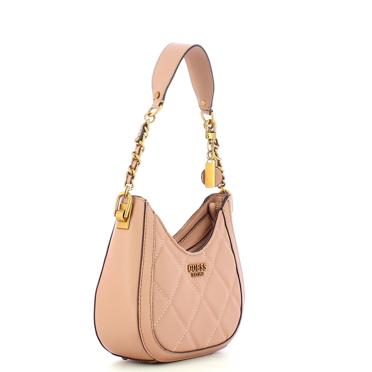 Guess Mini Hobo Bag trapuntata Abey Rosewood - 2