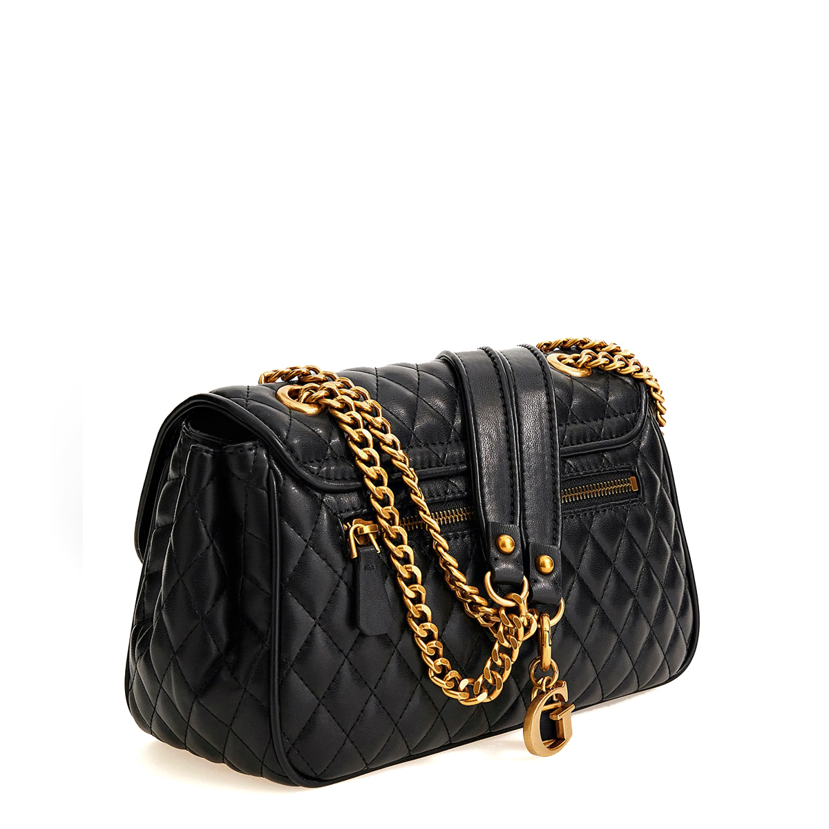 Guess Borsa a spalla trapuntata Maila Black - 2