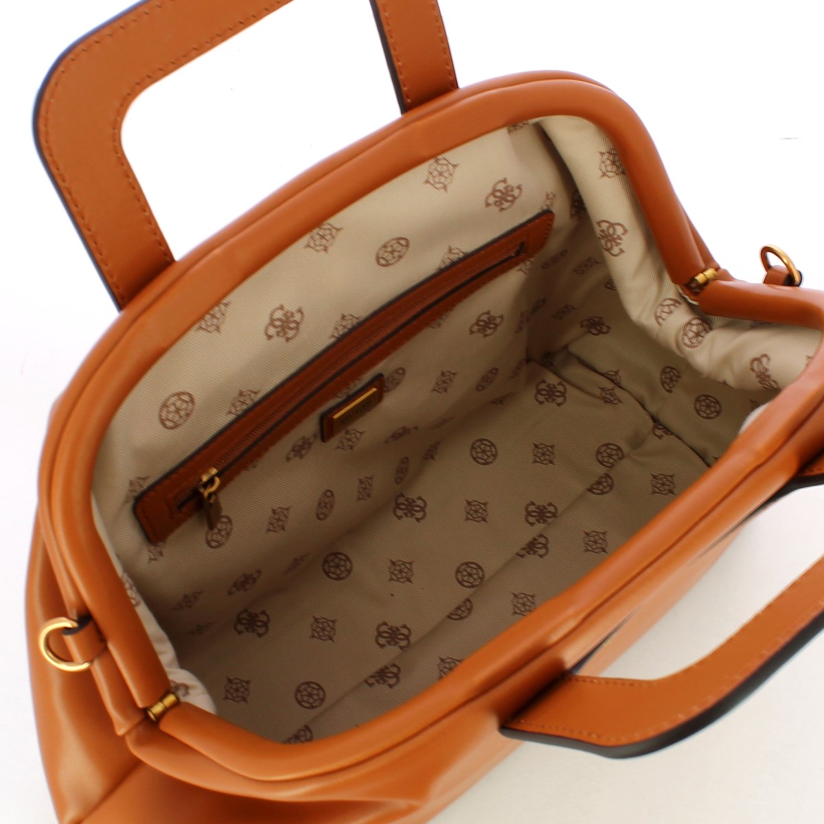 Guess Borsa a mano Errin Frame Cognac - 5