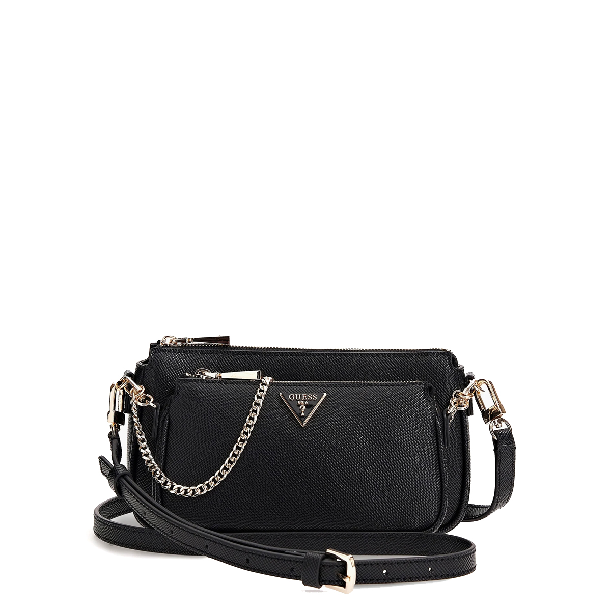 Guess Mini borsa a tracolla Alexie Black - 1