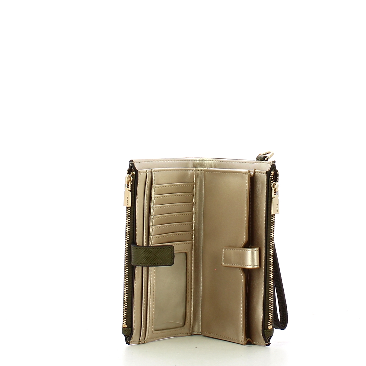 Guess Portafoglio Laurel doppia zip Olive - 3