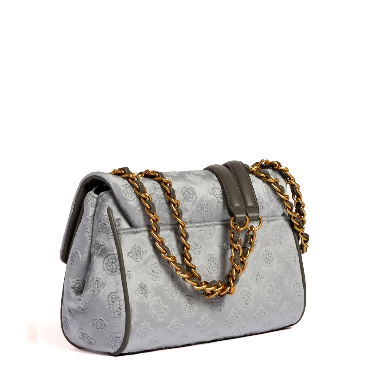 Guess Borsa a spalla Kimi in velluto Grey - 2