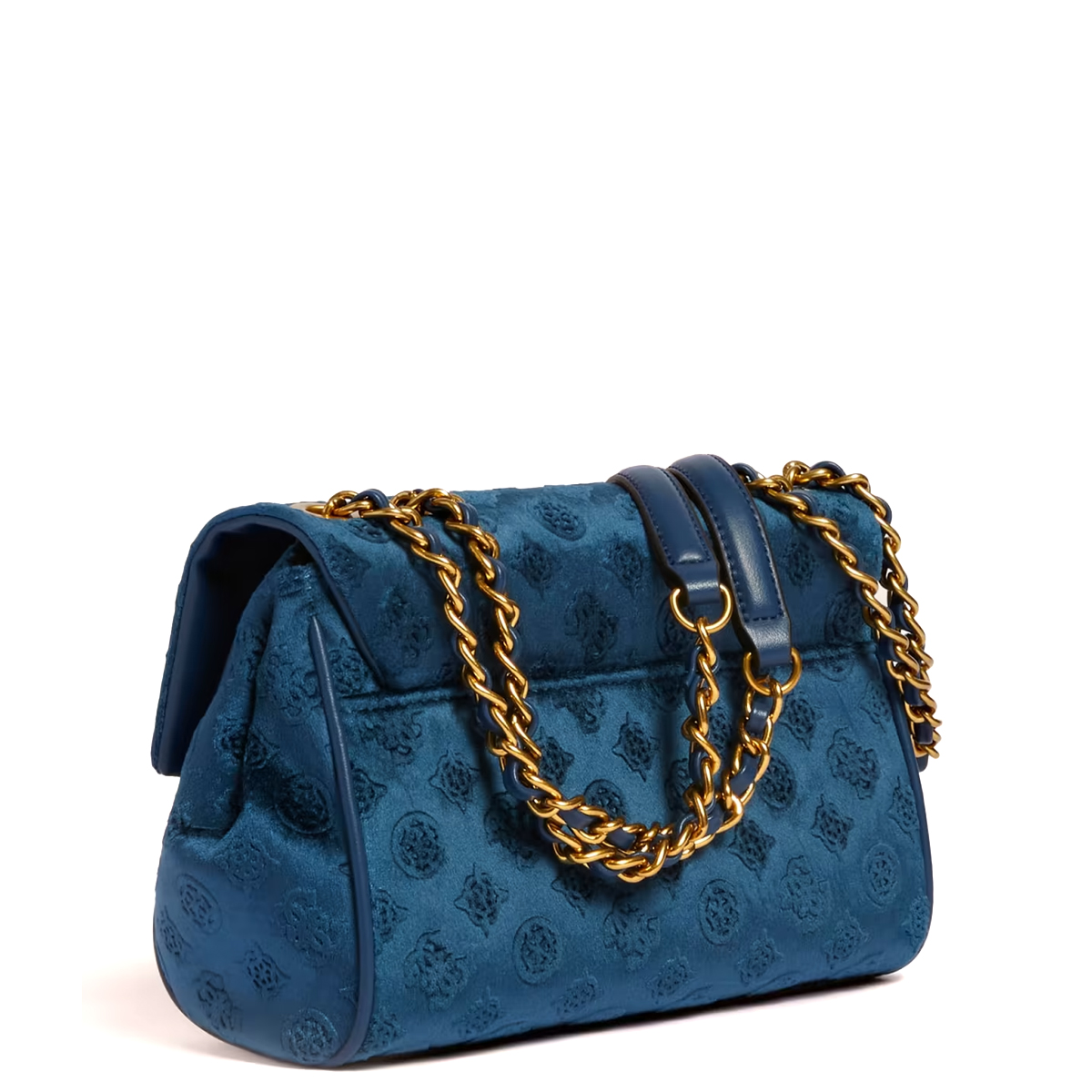 Guess Borsa a spalla Kimi in velluto Navy - 2