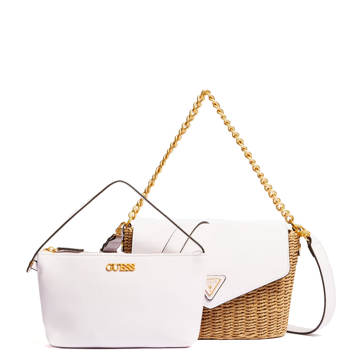 Guess Borsa a mano Lilica raffia Liliac - 3