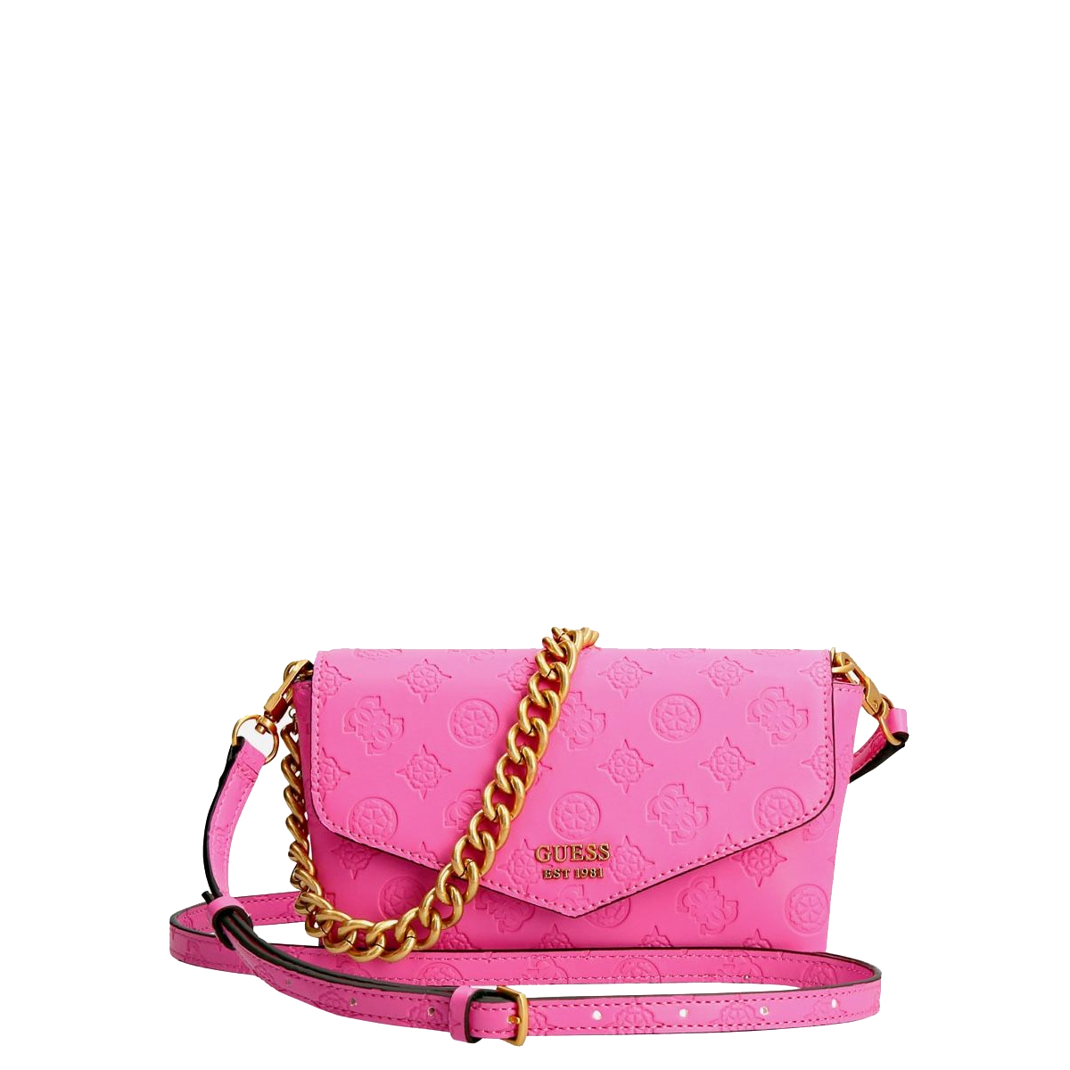 Guess Mini Borsa a spalla Zanelle Vivid Rose Logo - 1