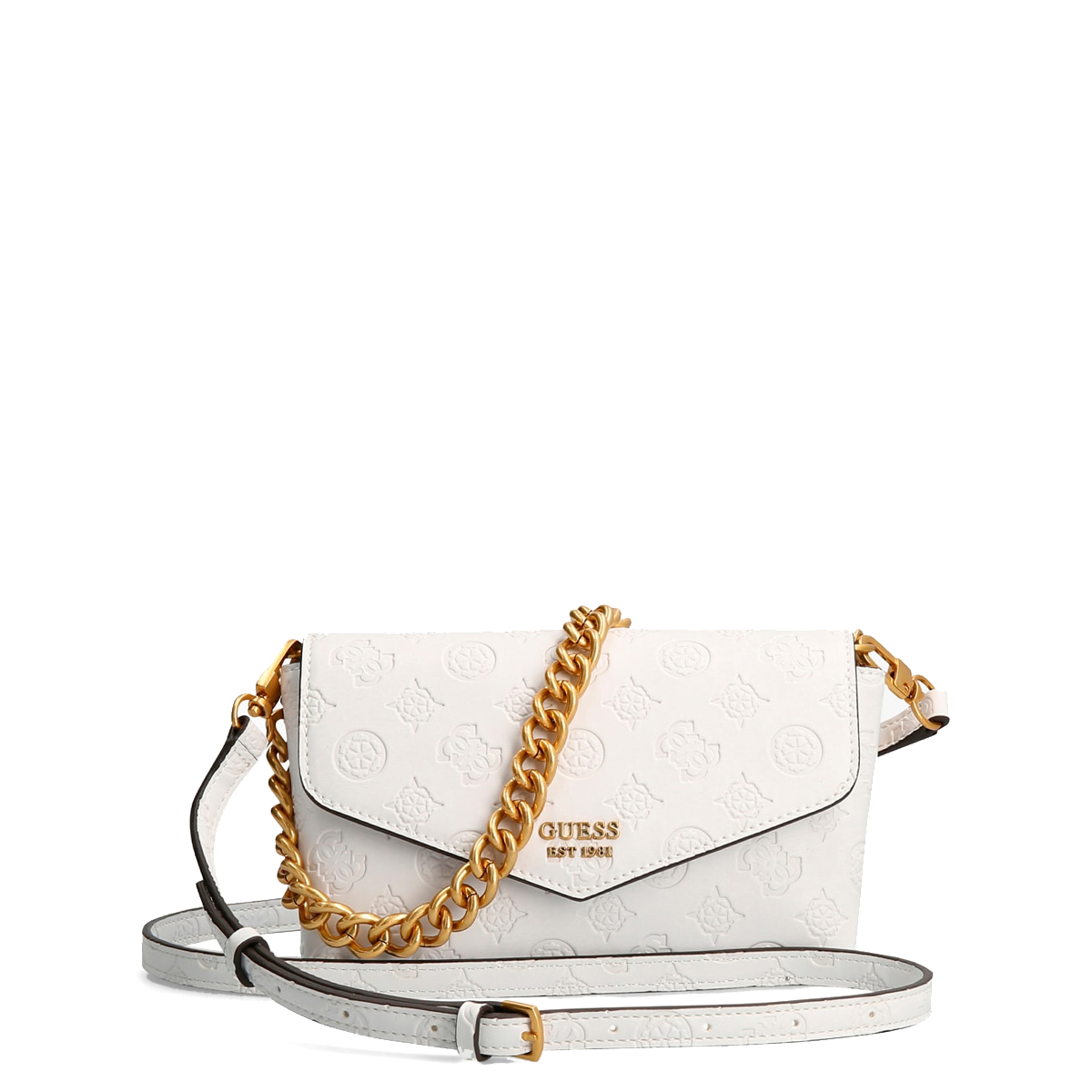 Guess Mini Borsa a spalla Zanelle White Logo - 1