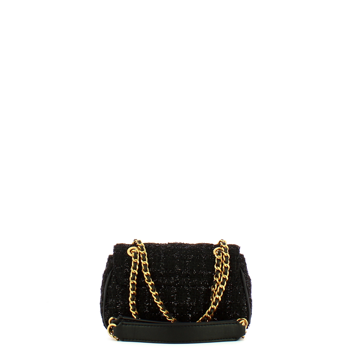 Guess Mini Borsa a spalla Giully Tweed Black - 3