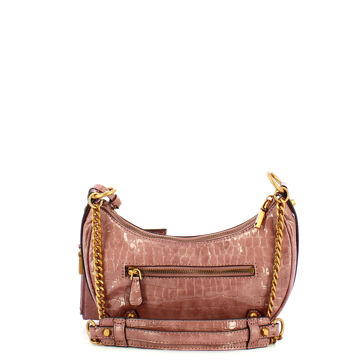 Guess Borsa a tracolla a mezzaluna Clelia Rosewood - 3