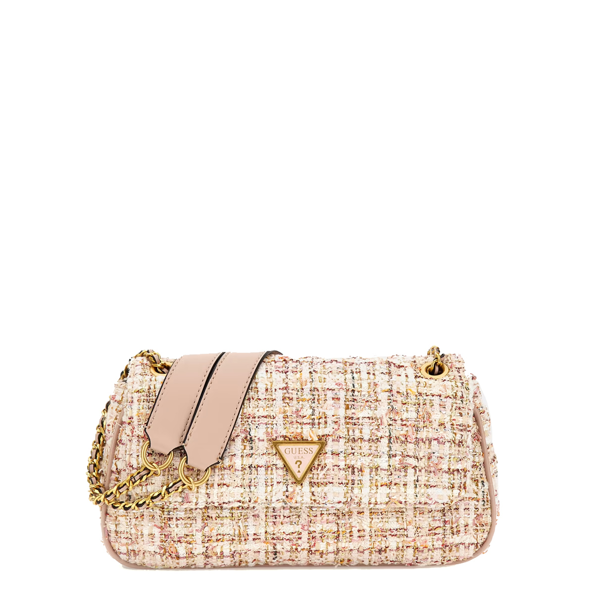 Guess Borsa a spalla Giully Tweed Ash Rose - 1