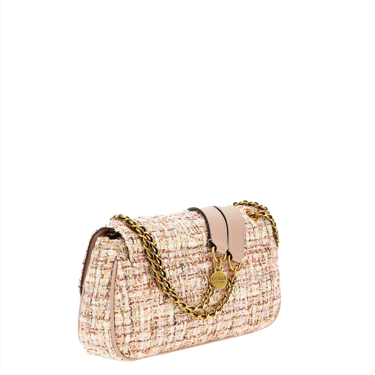 Guess Borsa a spalla Giully Tweed Ash Rose - 2