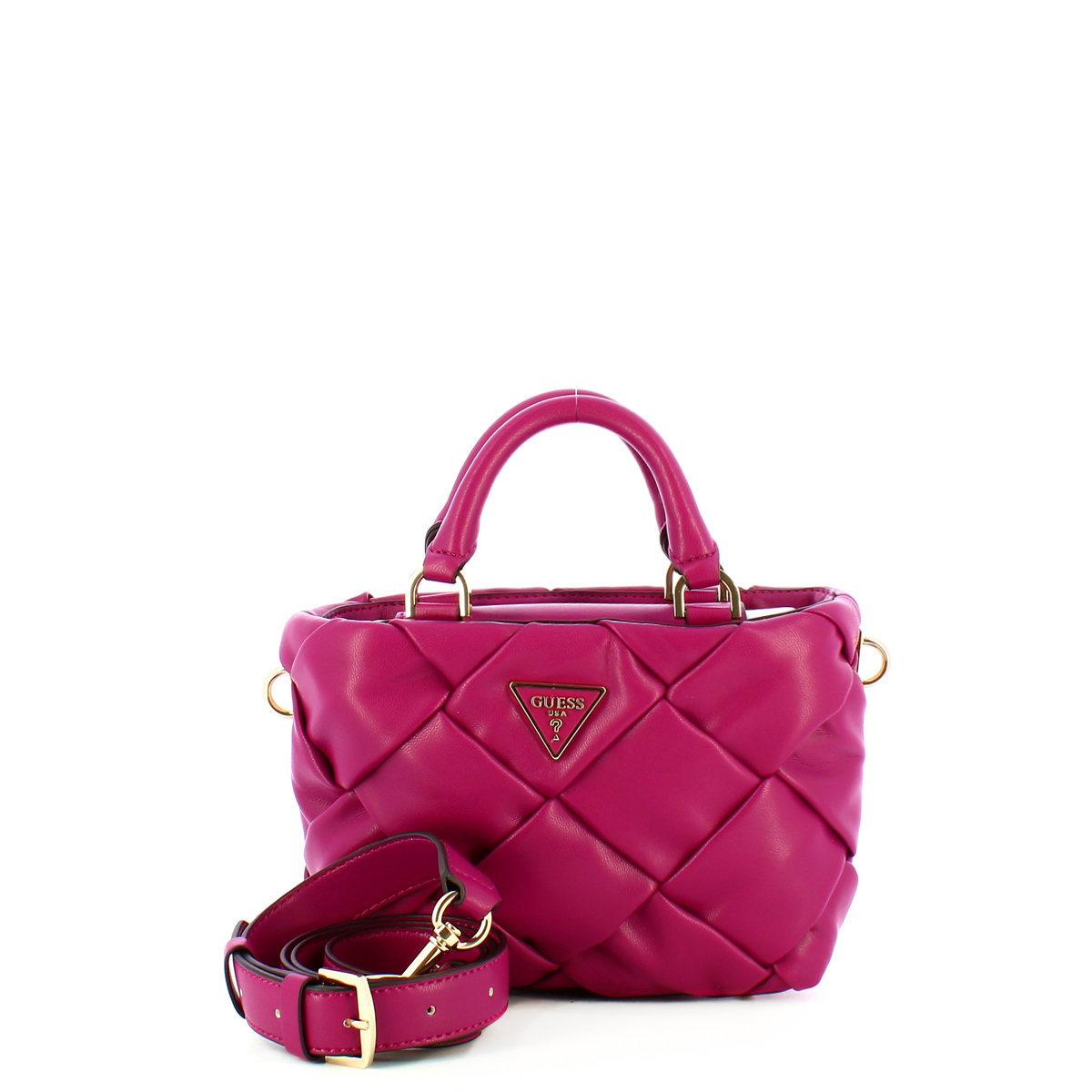 Guess Mini Borsa a mano trapuntata Zaina Boysenberry - 4