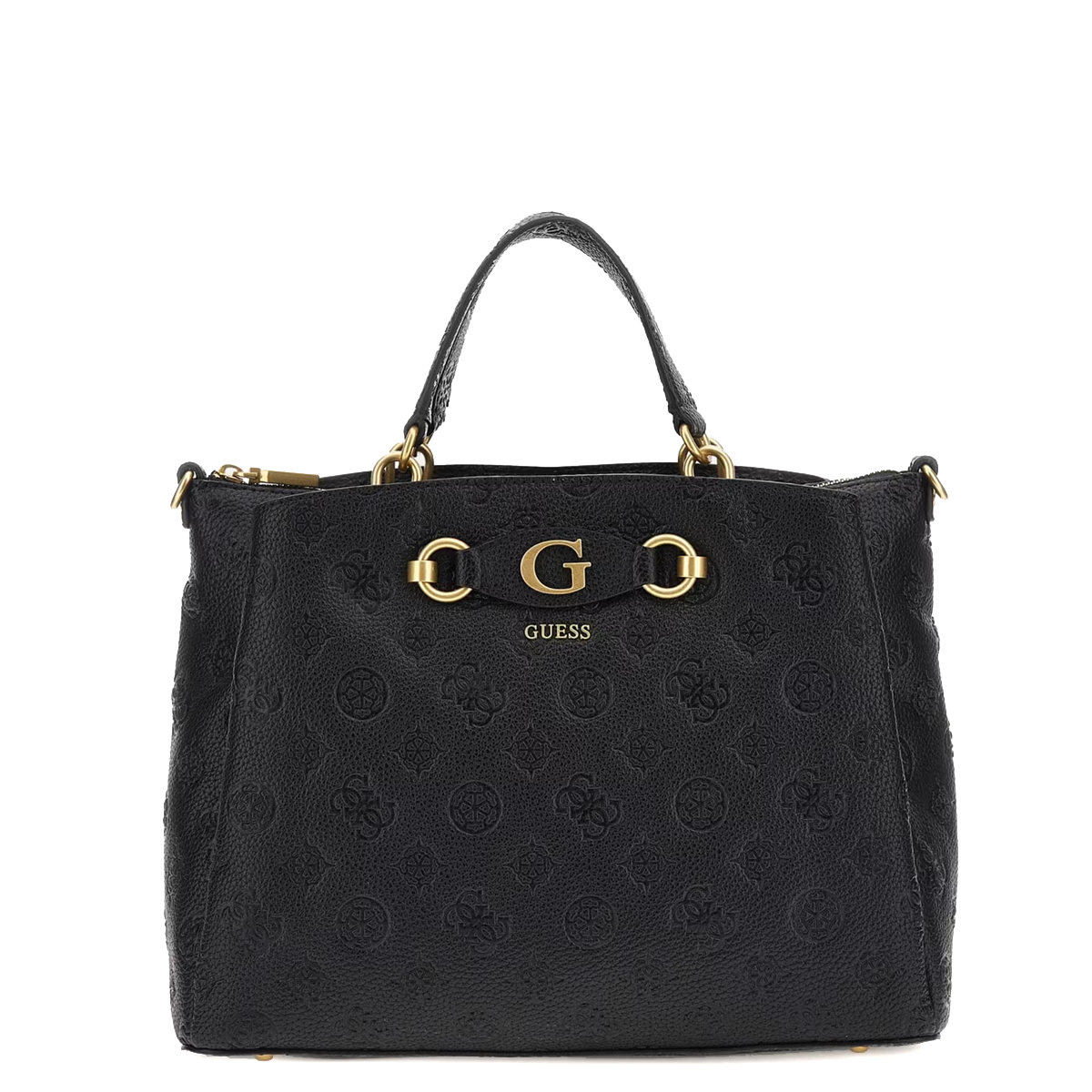 Guess Borsa a mano Izzy Peony Black Logo - 1