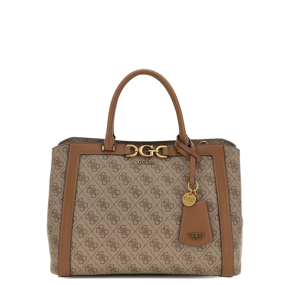 Guess Borsa a mano Dagan Latte Logo - 1