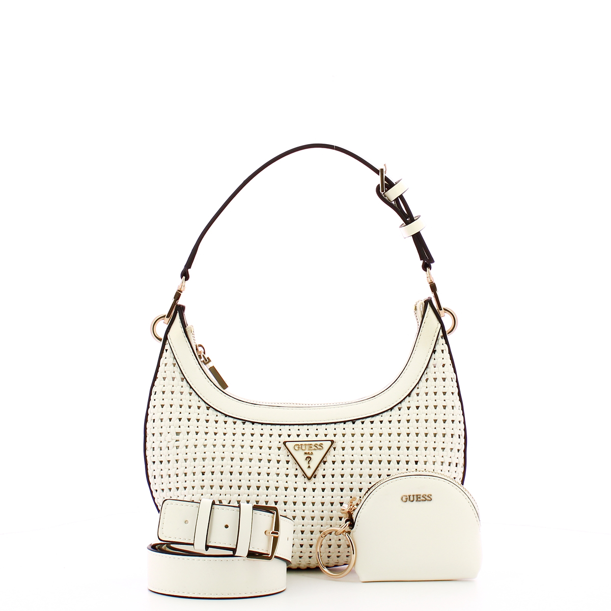 Guess Mini Borsa a mano Emelda White - 4