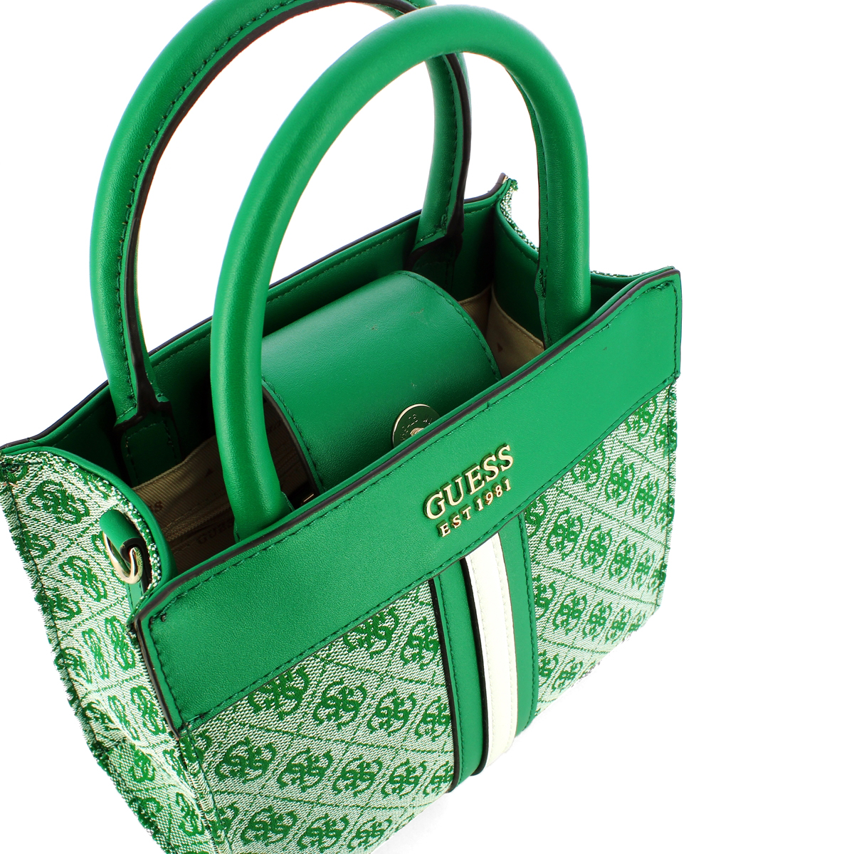 Guess Mini Borsa a mano Kasinta logata Green - 5