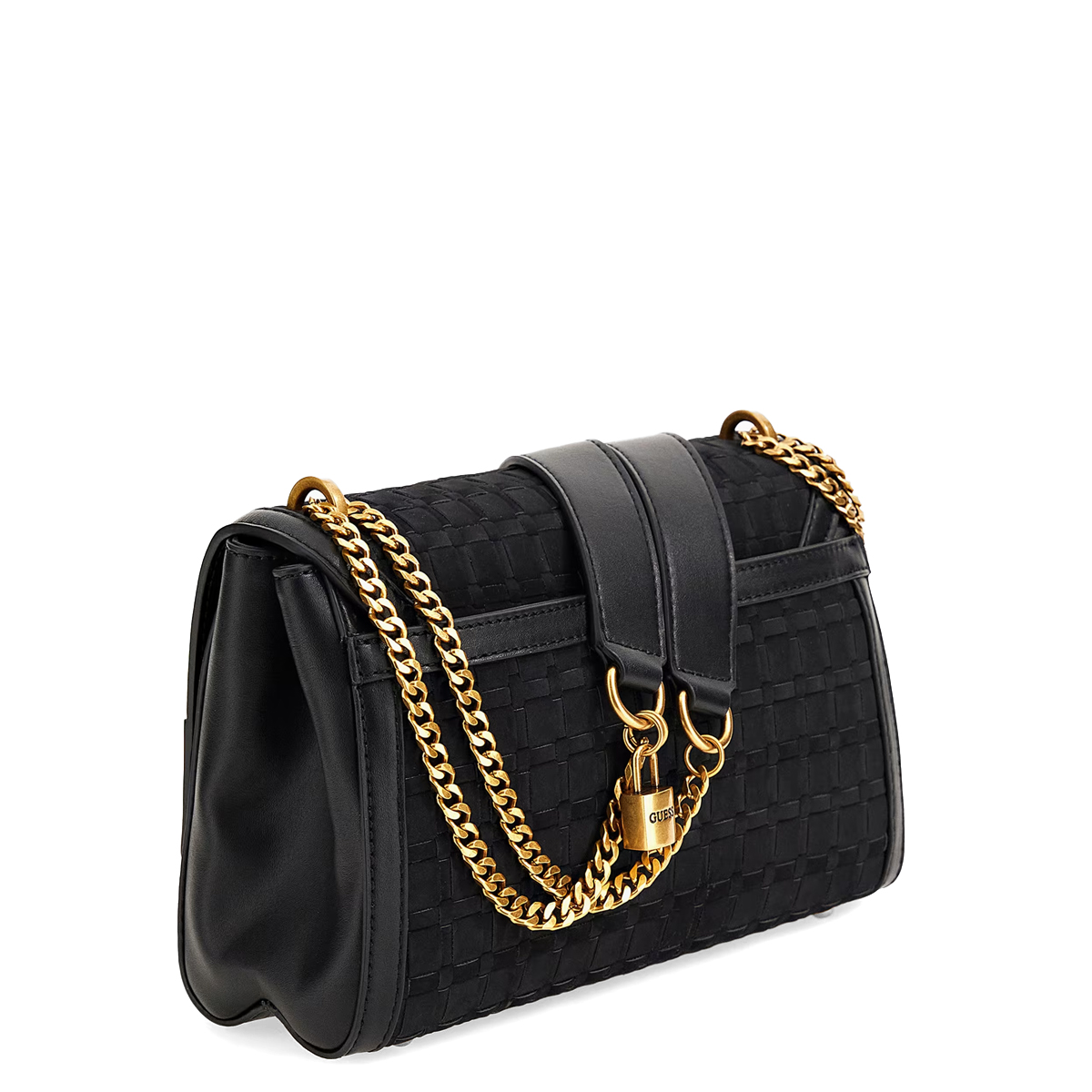 Guess Borsa a spalla Katey intrecciata Black - 2