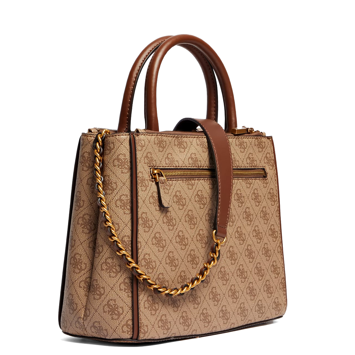 Guess Borsa a mano Izzy Latte Logo Brown - 2