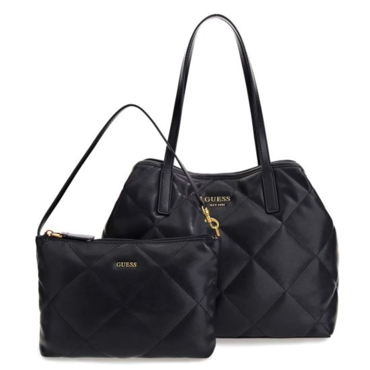 Guess Shopper Vikky Large trapuntata Black - 3